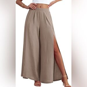 Split Wide Leg Pants for Women High Waist Lightweight Flowy EUC XXL